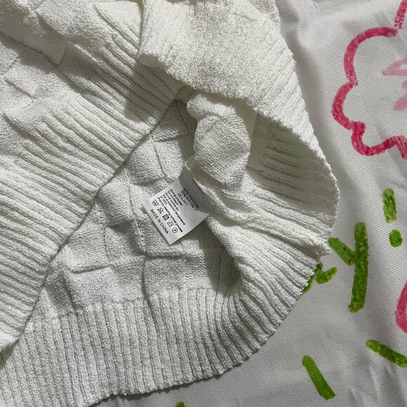 White Casablanca Logo Knit Polo - Picture 5 of 7